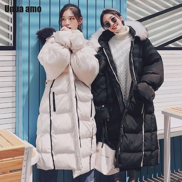 women's down & parkas unua amo winter coat woman long hooded fur collar parka 2021 korean style fashion plus size loose warm puffer jac, Black
women's down & parkas unua amo winter coat woman long hooded fur collar parka 2021 korean style fashion plus size loose warm puffer jac, Black
