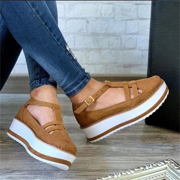 2021 new fashion solid buckle strap thick bottom cutout women summer shoes ladies plus size sandals ka8u, Black
2021 new fashion solid buckle strap thick bottom cutout women summer shoes ladies plus size sandals ka8u, Black