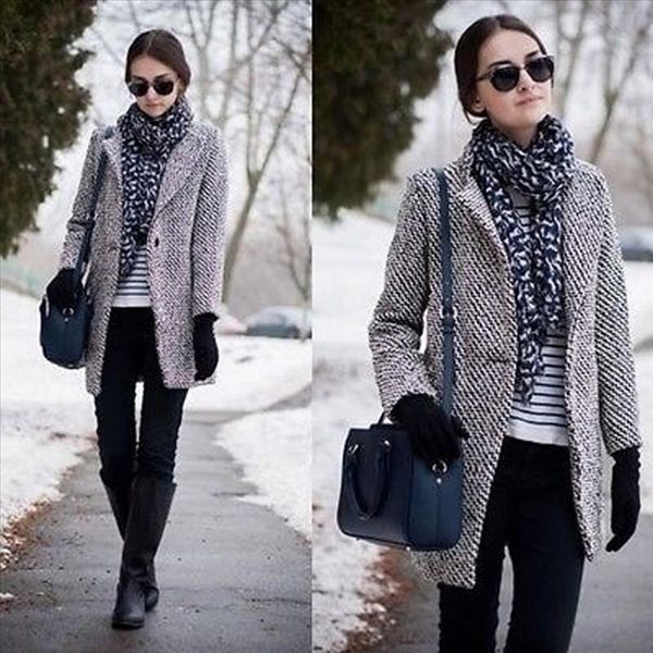 2019 spring autumn womens wool plaid coat new fashion long woolen coat slim type female winter wool jackets female abrigos j30, Black
2019 spring autumn womens wool plaid coat new fashion long woolen coat slim type female winter wool jackets female abrigos j30, Black