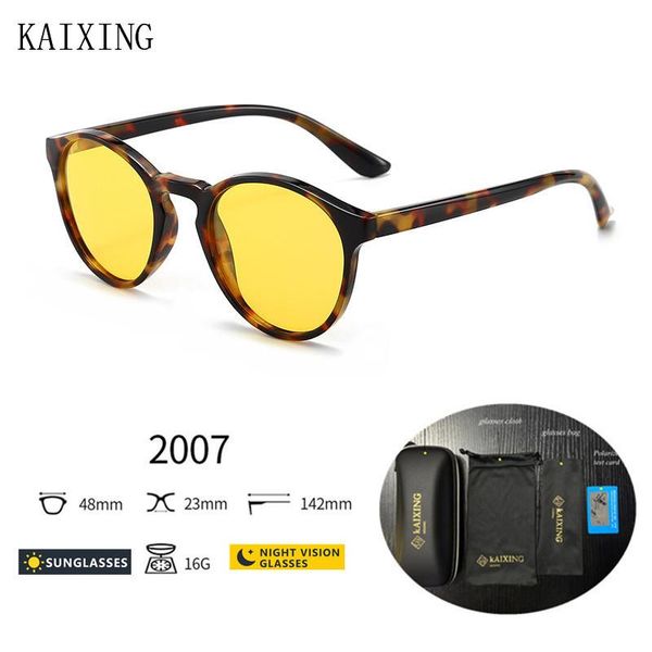 sunglasses kaixing brand night vision driving glasses women anti-glare lens yellow polarized men round driver goggle with box, White;black
sunglasses kaixing brand night vision driving glasses women anti-glare lens yellow polarized men round driver goggle with box, White;black