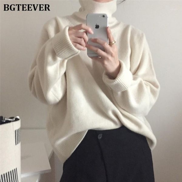 bgteever casual thick autumn winter turtleneck oversize sweater pullover women warm chic loose female knitted sweaters 20191, White;black
bgteever casual thick autumn winter turtleneck oversize sweater pullover women warm chic loose female knitted sweaters 20191, White;black