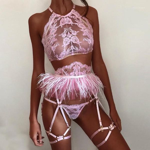 bras sets neon lingerie women lace embroidery set halter bra hollow thong sleepwear conjunto de lenceri1, Red;black
bras sets neon lingerie women lace embroidery set halter bra hollow thong sleepwear conjunto de lenceri1, Red;black