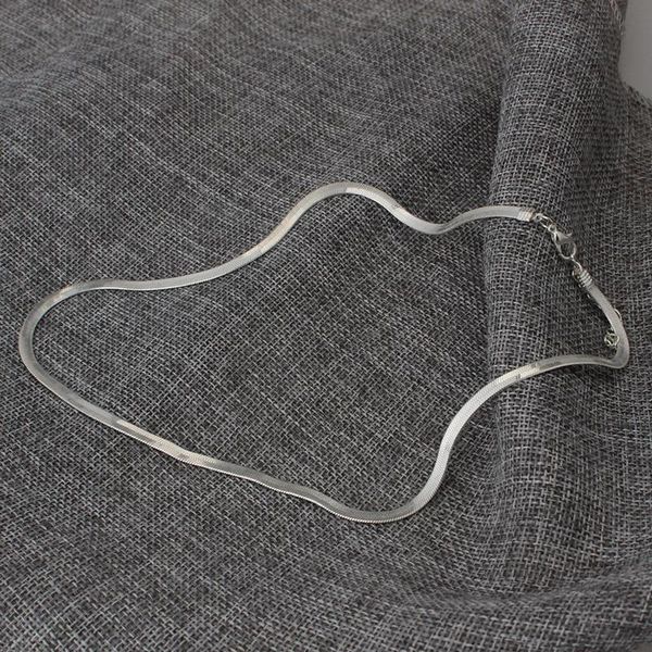 новая мода серебряное ожерелье ожерелье унисекс плоские змеиные ссылки цепные обышки ожерелья для женщин мужчины подарки 2020 wmtpcq, Silver 
новая мода серебряное ожерелье ожерелье унисекс плоские змеиные ссылки цепные обышки ожерелья для женщин мужчины подарки 2020 wmtpcq, Silver