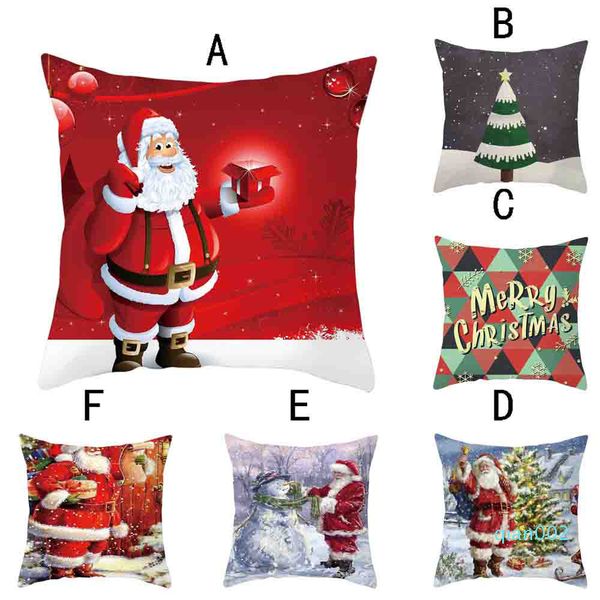 merry pillow christmas throw super soft square cover 45x45cm home decor g731