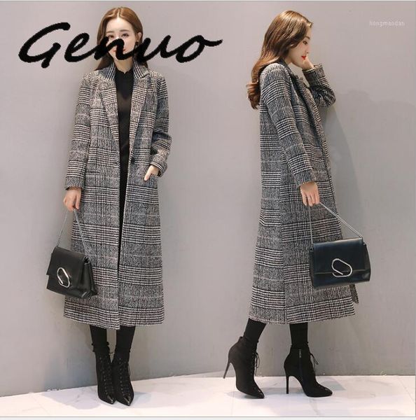 genuo 2020 spring autumn women's wool coat new fashion long woolen coat one button slim type female warm outwear casaco feminino1, Black
genuo 2020 spring autumn women's wool coat new fashion long woolen coat one button slim type female warm outwear casaco feminino1, Black