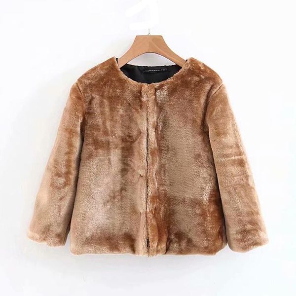 2020 women's fur coat jacket fashion o-neck short slim fit elegant women fashion coat casual street chic women jacket fur, Black
2020 women's fur coat jacket fashion o-neck short slim fit elegant women fashion coat casual street chic women jacket fur, Black