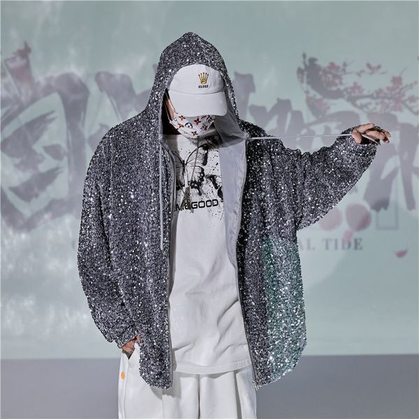 2021 new hip-hop fashion streetwear men's jacket drops sequins matching disco hoodie stage hoodies harajuku flash suit sell vfgk, Black
2021 new hip-hop fashion streetwear men's jacket drops sequins matching disco hoodie stage hoodies harajuku flash suit sell vfgk, Black