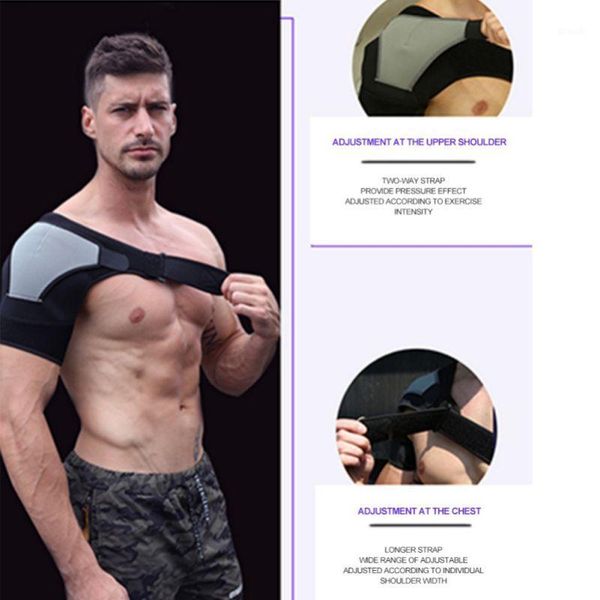 back support 1pcs adjustable bandage protector training equipment single shoulder strap reinforced functional w11, Black;blue
back support 1pcs adjustable bandage protector training equipment single shoulder strap reinforced functional w11, Black;blue