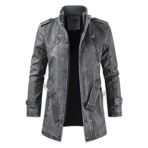 men's trench coats faux leatherjacket men motorcycle bomber jacket casual mid-length zip up with pocket high street wear, Tan;black
men's trench coats faux leatherjacket men motorcycle bomber jacket casual mid-length zip up with pocket high street wear, Tan;black