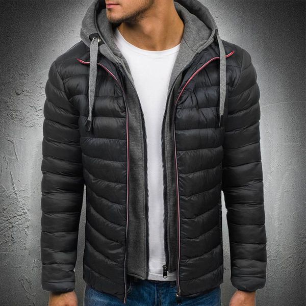 2020 autumn jacket men slim fit puffer jacket with hood lightweight warm coat men autumn outwear zipper hooded coat male, Black
2020 autumn jacket men slim fit puffer jacket with hood lightweight warm coat men autumn outwear zipper hooded coat male, Black