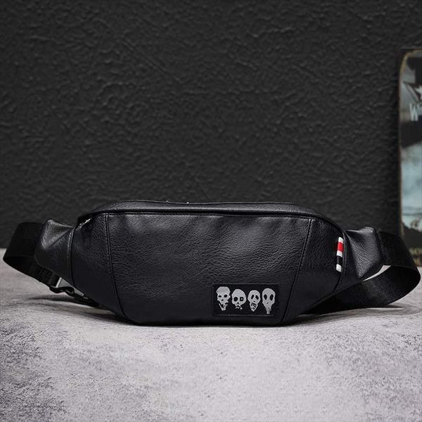 new skull mens waist bag brand fanny pack cowhide chest bag men black belt pack banana bags high capacity kidney bag shoulder
new skull mens waist bag brand fanny pack cowhide chest bag men black belt pack banana bags high capacity kidney bag shoulder