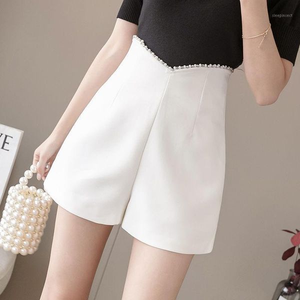 women new 2021 spring summer casual high waist a-line shorts female slim wide leg shorts chic lady solid color suit j461, White;black
women new 2021 spring summer casual high waist a-line shorts female slim wide leg shorts chic lady solid color suit j461, White;black