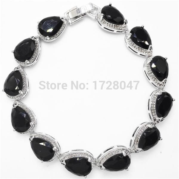 water drop design women fashion jewelry bracelets & bangle white gold filled zircon stone bracelet pulseras mujer new, Black
water drop design women fashion jewelry bracelets & bangle white gold filled zircon stone bracelet pulseras mujer new, Black