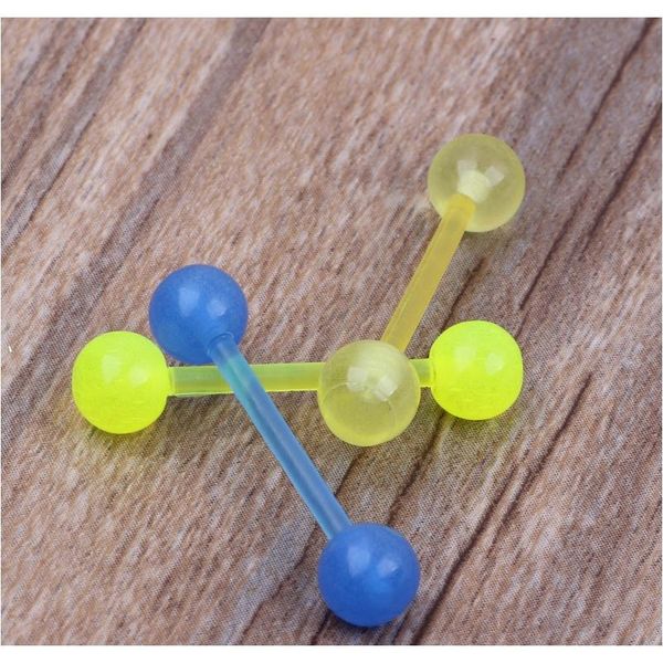 7pcs set luminous acrylic uv tongue ring barbell bars tongue piercing plastic ball nipple piercing helix women's body jewelry f jllsgo, Silver
7pcs set luminous acrylic uv tongue ring barbell bars tongue piercing plastic ball nipple piercing helix women's body jewelry f jllsgo, Silver