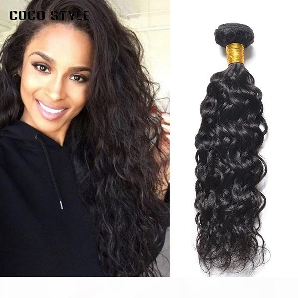 indian water wave bundle 1 pc only hair weave 10-28 inches can buy mix lengths extensions remy human hair bundles, Black
indian water wave bundle 1 pc only hair weave 10-28 inches can buy mix lengths extensions remy human hair bundles, Black