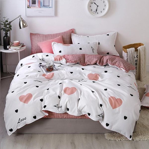 denisroom pink dot heart printing bed linens cute bedding sets bed duvet cover set kid quilt cover sheets gt41#
denisroom pink dot heart printing bed linens cute bedding sets bed duvet cover set kid quilt cover sheets gt41#