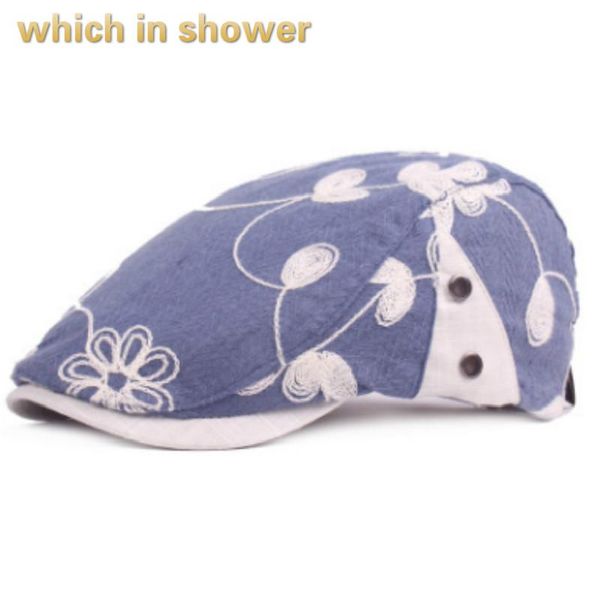 berets which in shower embroidery floral beret women girl retro flower flat cap spring summer vintage breathable duckbill bonnet, Blue;gray
berets which in shower embroidery floral beret women girl retro flower flat cap spring summer vintage breathable duckbill bonnet, Blue;gray