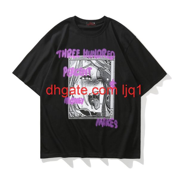 cartoon character print short sleeve t-shirt men's fashion high street 5-sleeve street trend round neck t-shirt, White;black
cartoon character print short sleeve t-shirt men's fashion high street 5-sleeve street trend round neck t-shirt, White;black