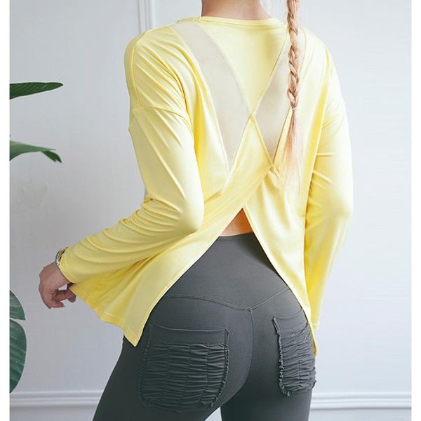 women's t-shirt long sleeve running woman tshirts o neck quick dry casual slim fit mesh fitness gym bandage back solid sports clothing, White
women's t-shirt long sleeve running woman tshirts o neck quick dry casual slim fit mesh fitness gym bandage back solid sports clothing, White