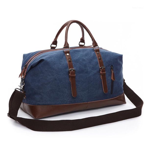 canvas leather men travel bags carry on luggage bag men duffel bags handbag travel tote large weekend bag1
canvas leather men travel bags carry on luggage bag men duffel bags handbag travel tote large weekend bag1