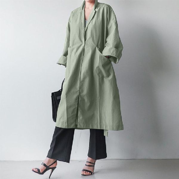 women's jackets s-5xl zanzea stylish women long sleeve 2021 autumn windbreaker casual lapel neck thin coats office ladies outwear, Black;brown
women's jackets s-5xl zanzea stylish women long sleeve 2021 autumn windbreaker casual lapel neck thin coats office ladies outwear, Black;brown