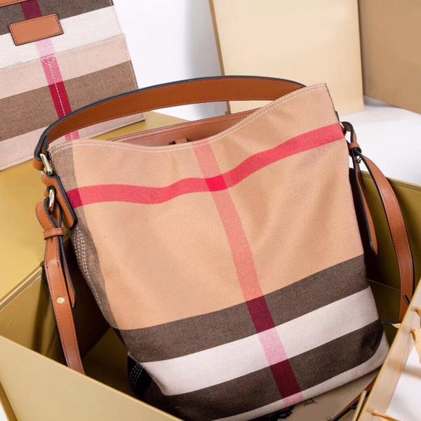 women bucket bag crossbody handbags purses lady real leather bag detachable wallet pocket classic canvas plaid
women bucket bag crossbody handbags purses lady real leather bag detachable wallet pocket classic canvas plaid