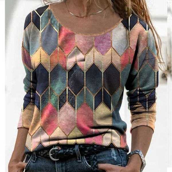 geometric print vintage loose woman tshirts o neck long sleeve casual fashion pink elegant lady streetwear plus size autumn, White
geometric print vintage loose woman tshirts o neck long sleeve casual fashion pink elegant lady streetwear plus size autumn, White