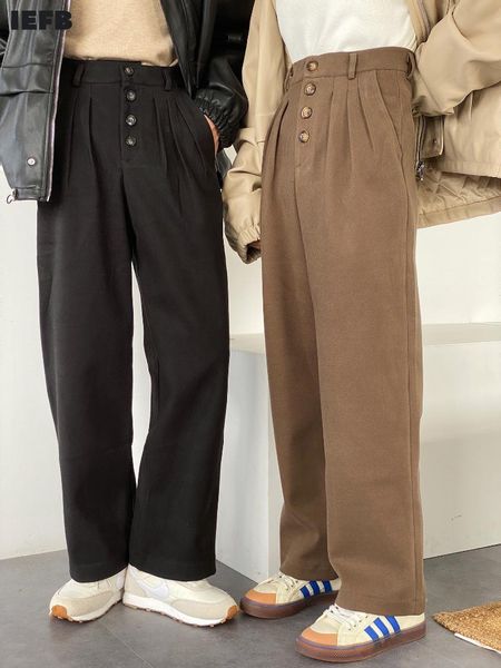 iefb autumn winter 2020 new men's wide leg thickening irregular high waist design causal pants fashion trousers couple 9y4779, Black
iefb autumn winter 2020 new men's wide leg thickening irregular high waist design causal pants fashion trousers couple 9y4779, Black