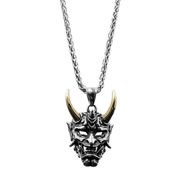 gold horn prajna male collar ghost mask hip hop nightclub current sweater titanium steel hlmv, Silver
gold horn prajna male collar ghost mask hip hop nightclub current sweater titanium steel hlmv, Silver