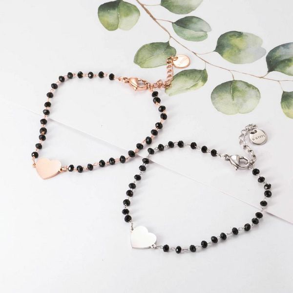 stainless steel black crystal beads chain bracelet rose gold heart star charms bracelet for women 2020 steel jewelry, Golden;silver
stainless steel black crystal beads chain bracelet rose gold heart star charms bracelet for women 2020 steel jewelry, Golden;silver