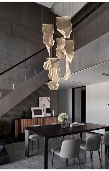 luxury modern led light chandelier for staircase acrylic decor hanging lighting fixtures living room hallway gold home lamps
luxury modern led light chandelier for staircase acrylic decor hanging lighting fixtures living room hallway gold home lamps