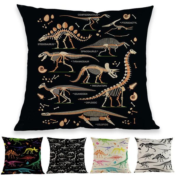 cartoon prehistory jurassic pattern of skeletons of dinosaurs and fossils pillow case home decoration cushion cover
cartoon prehistory jurassic pattern of skeletons of dinosaurs and fossils pillow case home decoration cushion cover