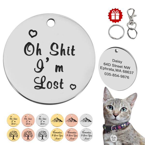 dog tag,id card customized cat id tag engraved round tags for cats kitten puppy pet collar accessories personalized dogs nameplate anti-lost
dog tag,id card customized cat id tag engraved round tags for cats kitten puppy pet collar accessories personalized dogs nameplate anti-lost