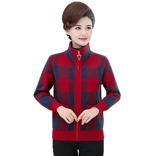 new winter trellises mesh cardigans middle-aged mom fashion short woman's jacket plus size r512 ys57, White;black
new winter trellises mesh cardigans middle-aged mom fashion short woman's jacket plus size r512 ys57, White;black