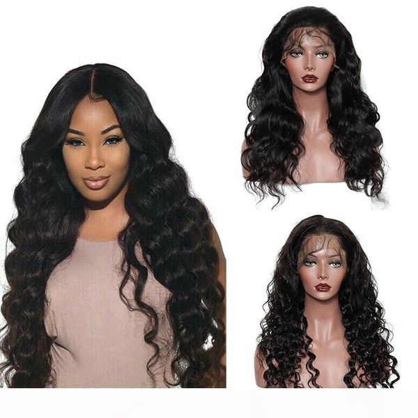 pre plucked real brazilian human hair lace front wigs with baby hair body wave loose wave natural hairline wigs can be adjusted sizes, Black
pre plucked real brazilian human hair lace front wigs with baby hair body wave loose wave natural hairline wigs can be adjusted sizes, Black