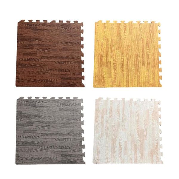 16 pieces interlocking floor mat eva foam tiles wood grain gym exercise 
16 pieces interlocking floor mat eva foam tiles wood grain gym exercise