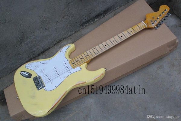 with synchronized imitation of the old one yellow signature left handed electric guitar
with synchronized imitation of the old one yellow signature left handed electric guitar