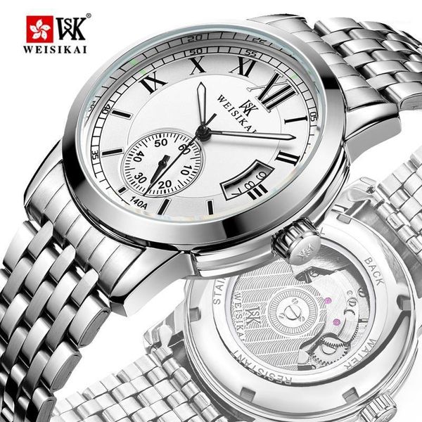 weisikai luxury waterproof automatic men mechanical watch auto date full steel business brand man watches water resistant1, Slivery;brown
weisikai luxury waterproof automatic men mechanical watch auto date full steel business brand man watches water resistant1, Slivery;brown