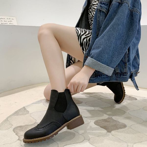 2021 autumn women ankle boots ladies shoes pumps pu leather fashion hollow chunky heels sewing footwear comfort shoe new xgfu, Black
2021 autumn women ankle boots ladies shoes pumps pu leather fashion hollow chunky heels sewing footwear comfort shoe new xgfu, Black