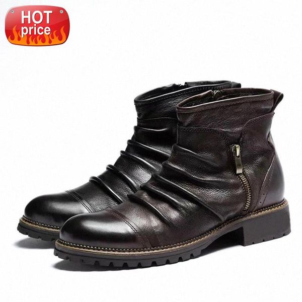 new men leather boots zipper casual ankle boot breathable big size 48 47 46 male motorcycle boots shoes footwear combat #bw4t
new men leather boots zipper casual ankle boot breathable big size 48 47 46 male motorcycle boots shoes footwear combat #bw4t