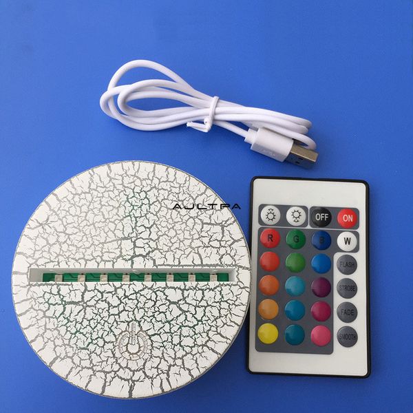 usb cable lamp rgb crackle lighted base for 3d night light led display touch switch ir remote 7 color novelty lighting 2020 
usb cable lamp rgb crackle lighted base for 3d night light led display touch switch ir remote 7 color novelty lighting 2020