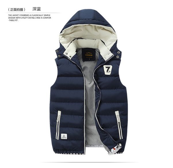 2021 new men's winter sleeveless jacket casual waistcoat windbreak hooded outerwear warm hat detachable down vest men plus size 5xl xas, Black;brown
2021 new men's winter sleeveless jacket casual waistcoat windbreak hooded outerwear warm hat detachable down vest men plus size 5xl xas, Black;brown