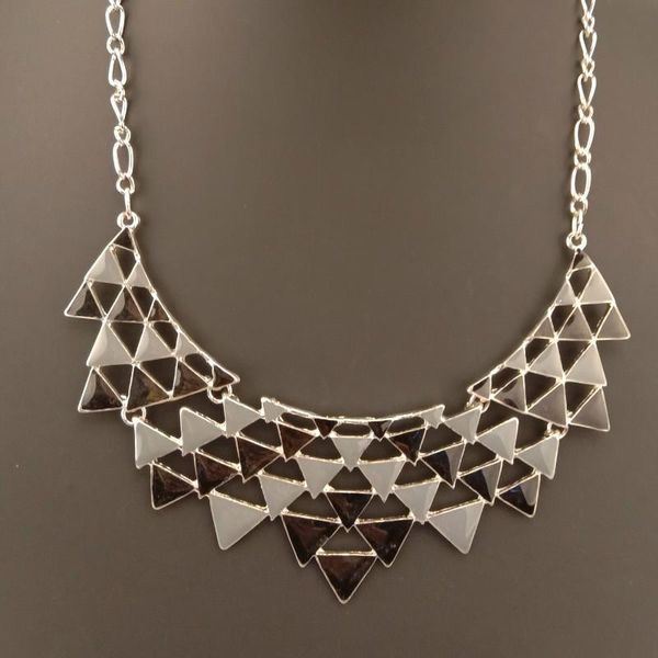chokers fashion vintage enamel necklace jewelry women silver plated chain alloy charms pendant choker geometric triangle necklaces, Golden;silver
chokers fashion vintage enamel necklace jewelry women silver plated chain alloy charms pendant choker geometric triangle necklaces, Golden;silver