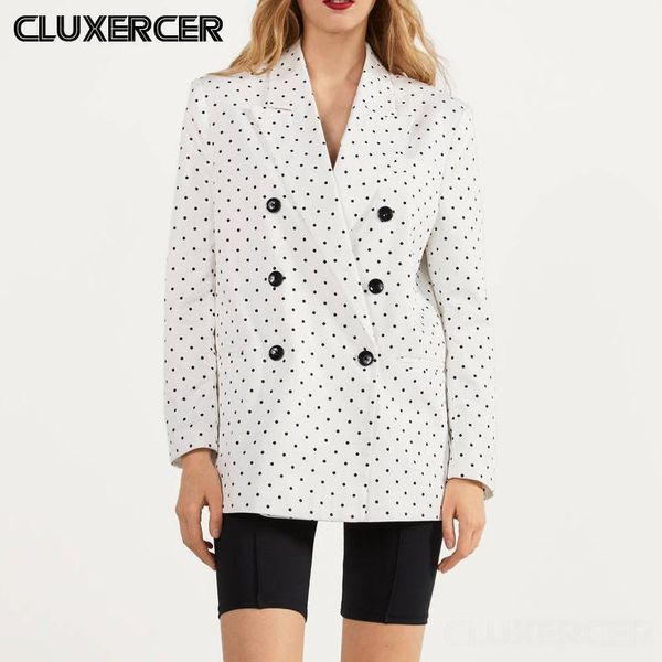 vintage dot blazers jackets women 2020 spring autumn elegant female casual double breasted suit coat1, White;black
vintage dot blazers jackets women 2020 spring autumn elegant female casual double breasted suit coat1, White;black