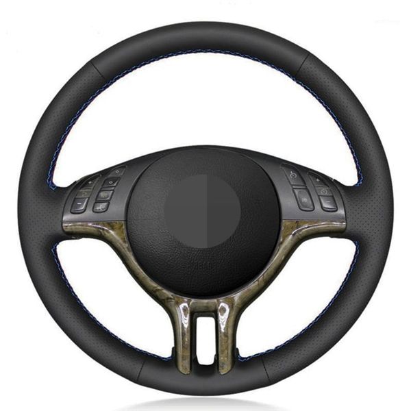 black car steering wheel cover hand-stitched artificial leather for e39 e46 325i e53 x51
black car steering wheel cover hand-stitched artificial leather for e39 e46 325i e53 x51