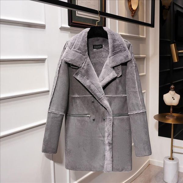 women's fur & faux 2021 fashion women long slim office lady coat winter coats jackets leather warm jacket high quality, Black
women's fur & faux 2021 fashion women long slim office lady coat winter coats jackets leather warm jacket high quality, Black