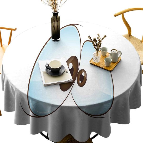 round table cloths funny innocent eyes expressing sadness emotional and squint-eyed character 
round table cloths funny innocent eyes expressing sadness emotional and squint-eyed character