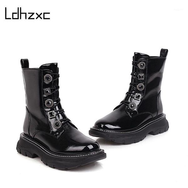 boots ldhzxc 2021 woman ankle shoes lace up short winter warm patent leather high heel platform heels footwear1, Black
boots ldhzxc 2021 woman ankle shoes lace up short winter warm patent leather high heel platform heels footwear1, Black