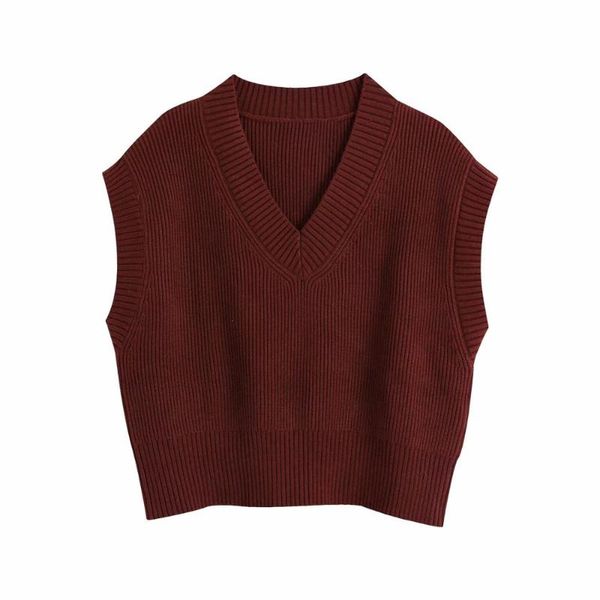 2020 new autumn women's knitted solid v-neck sweater vest female fashion casual women clothes, Black;white
2020 new autumn women's knitted solid v-neck sweater vest female fashion casual women clothes, Black;white