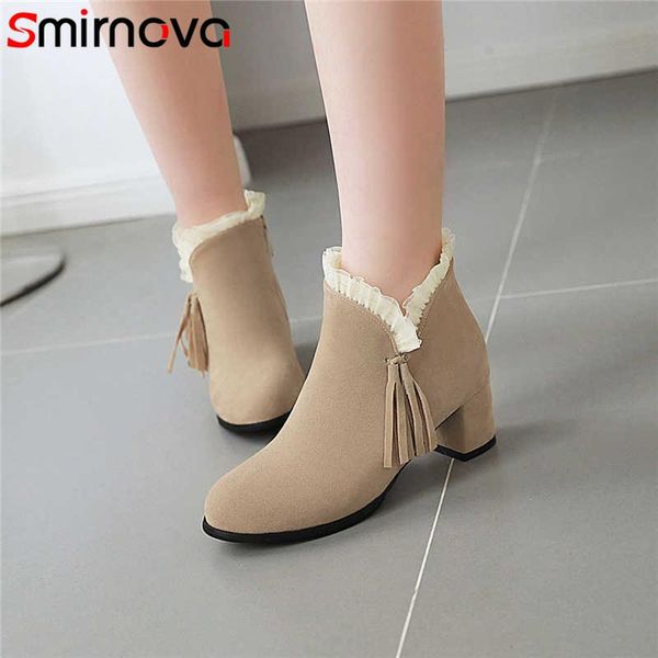 boots smirnova fashion ankle for women flock autumn winter ruffles zip high heels ladies prom big size 34-43, Black
boots smirnova fashion ankle for women flock autumn winter ruffles zip high heels ladies prom big size 34-43, Black